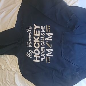 Personalized Medium Navy Blue Hockey Sweatshirt